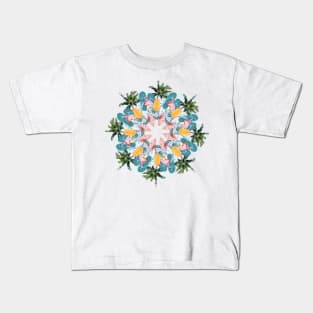 Vacation summer mandala Kids T-Shirt